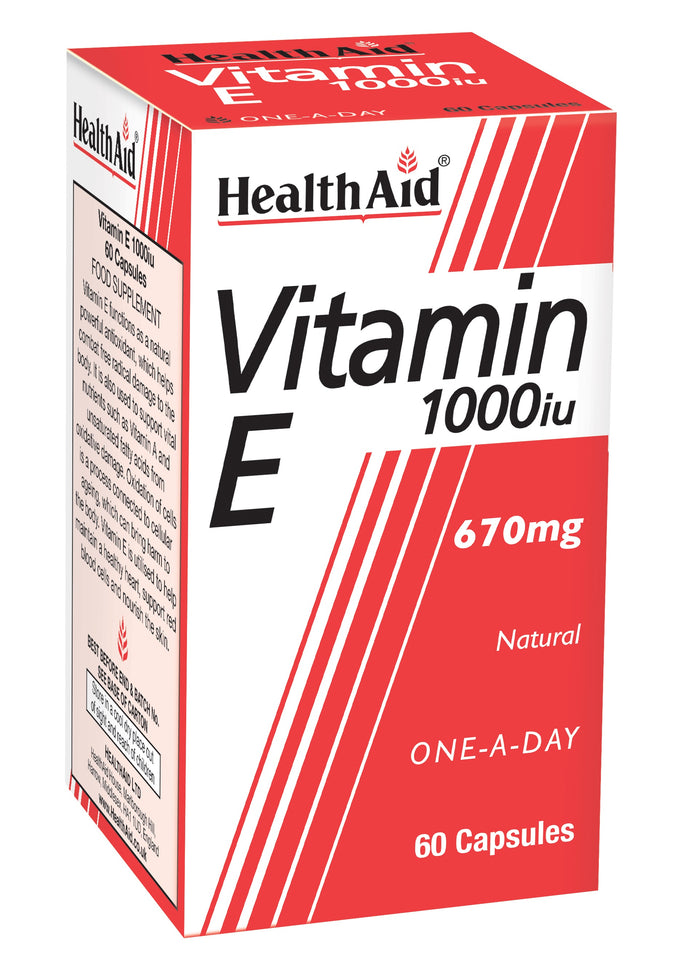 Health Aid Vitamin E 1000iu 60's