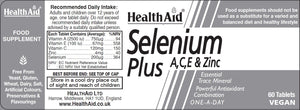 selenium plus a c e zinc 60s