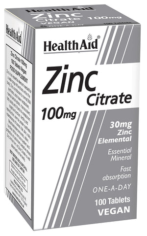 zinc citrate 100mg 100s