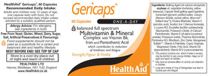 gericaps multivitamin mineral complex 60s