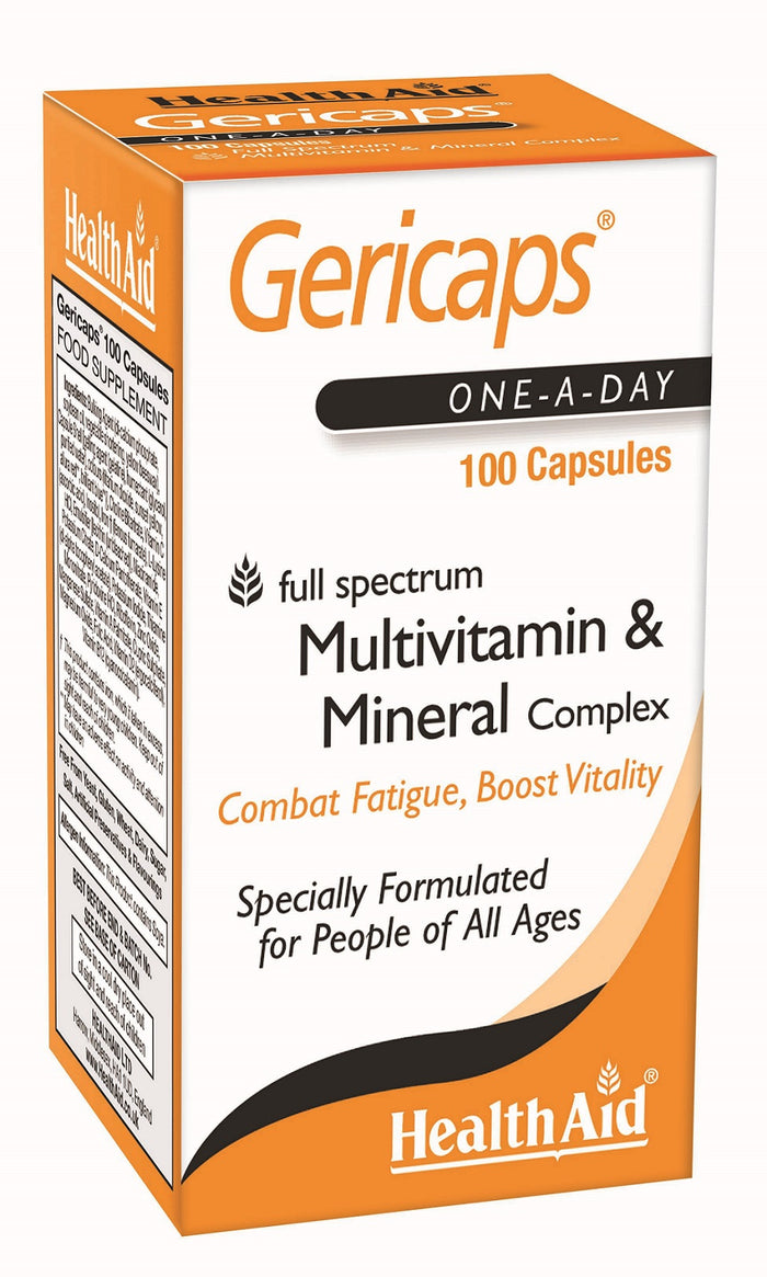 Health Aid Gericaps Multivitamin & Mineral Complex 100's