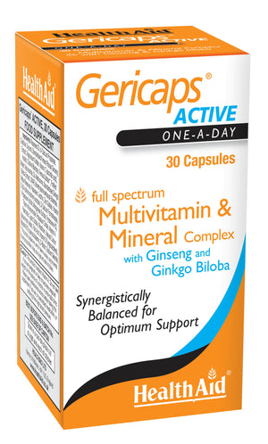 gericaps active multivitamin mineral complex 30s
