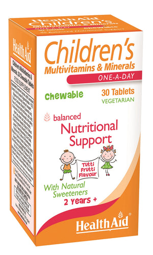 childrens multivitamins minerals tutti fruity flavour 30s