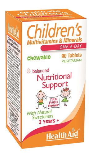 childrens multivitamins minerals tutti fruity flavour 90s