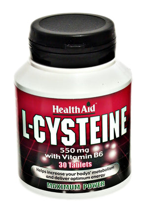 l cysteine 550mg with vitamin b6 30s