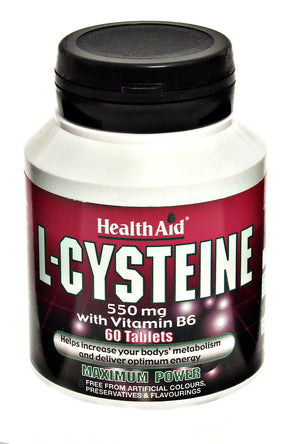 l cysteine 550mg with vitamin b6 60s
