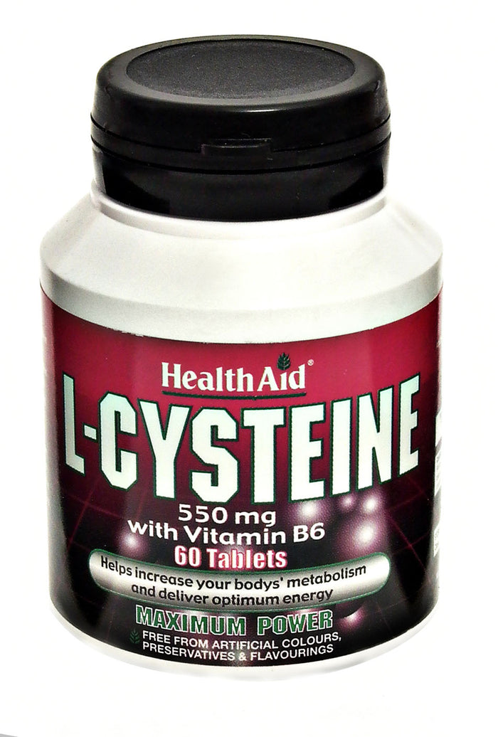 Health Aid L-Cysteine 550mg with Vitamin B6 60's