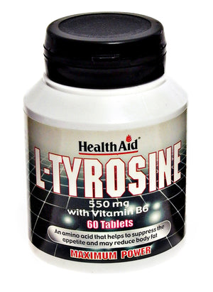 l tyrosine vitamin b6 550mg 60s