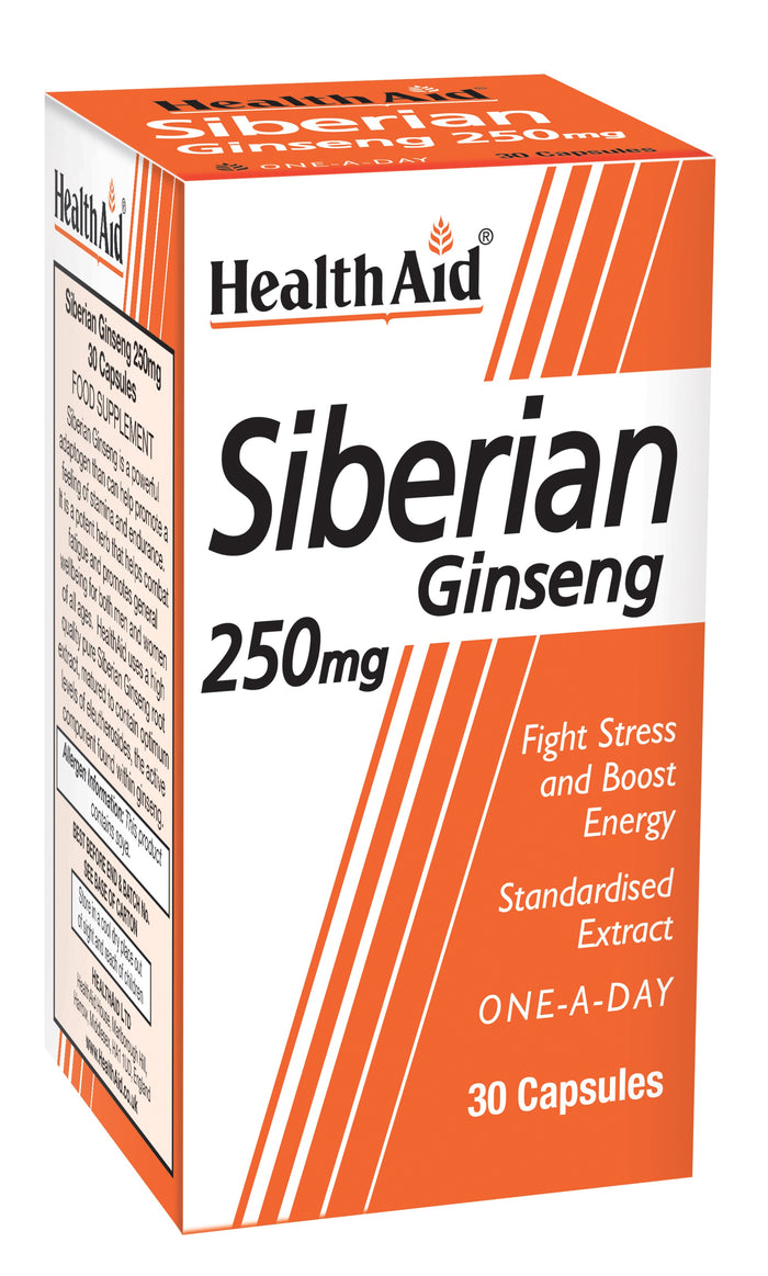 Health Aid Siberian Ginseng 250mg 30's