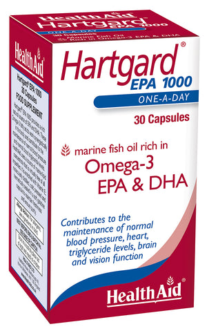 Health Aid Hartgard EPA 1000 Omega 3 + DHA 30's