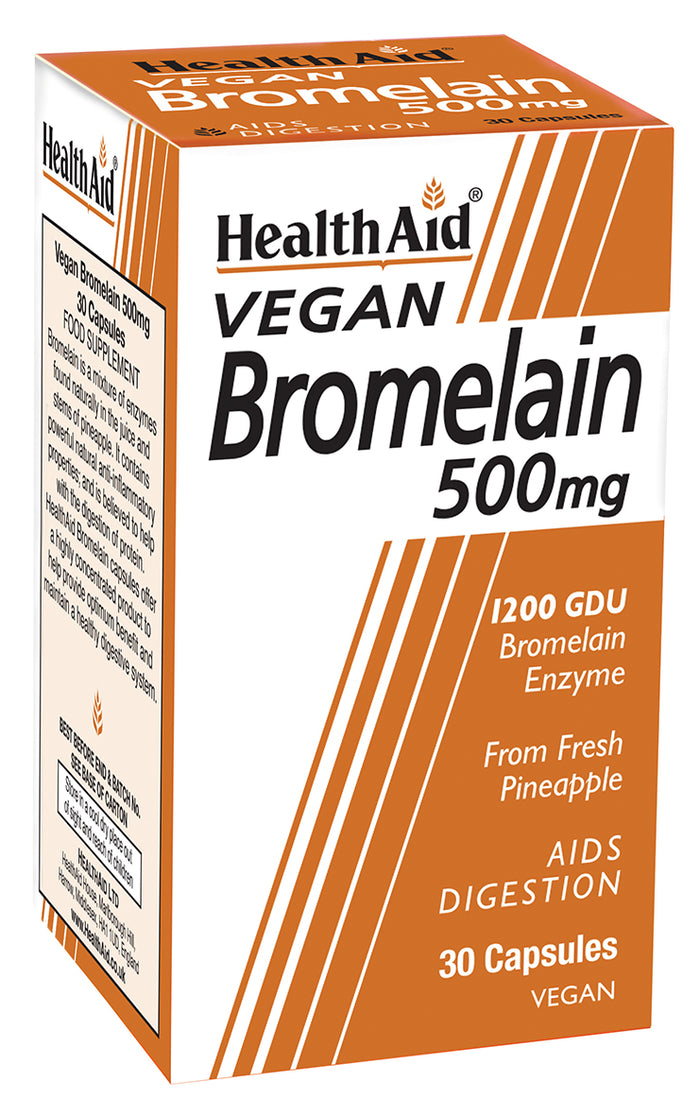 Health Aid Vegan Bromelain 500mg 30's