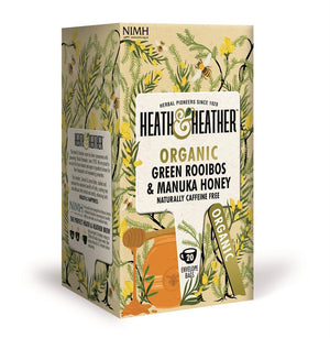Heath and Heather Organic Green Rooibos & Manuka Honey Tea 20's