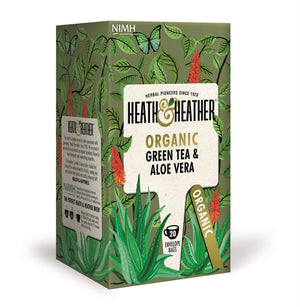 Heath and Heather Organic Green Tea & Aloe Vera 20's