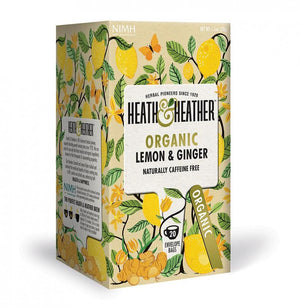 Heath And Heather Organic Lemon & Ginger Tea 20's