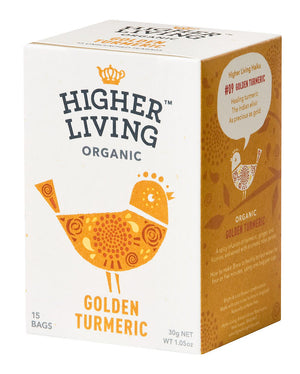 Higher Living Organic  Golden Turmeric 15 Teabags