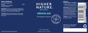 Higher Nature Bromelain 30's