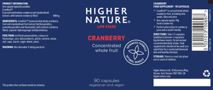 cranberry concentrated whole fruit 90s