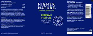 omega 3 fish oil 180s