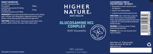 glucosamine hcl vegetarian formula 180s