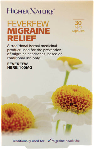 Higher Nature Feverfew Migraine Relief 30's