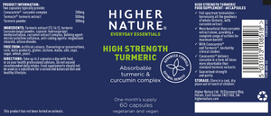 high strength turmeric 60s