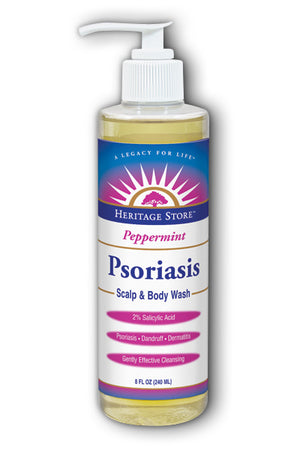 Heritage Store Psoriasis Scalp & Body Wash (Peppermint) 240ml