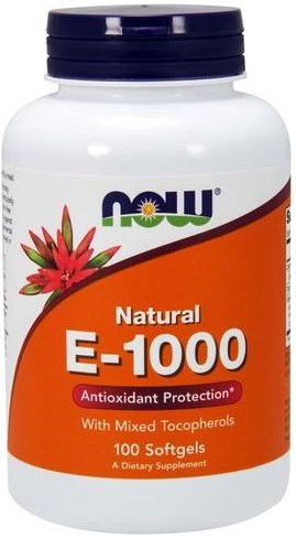 Vitamin E-1000 - Natural (Mixed Tocopherols) - 100 softgels