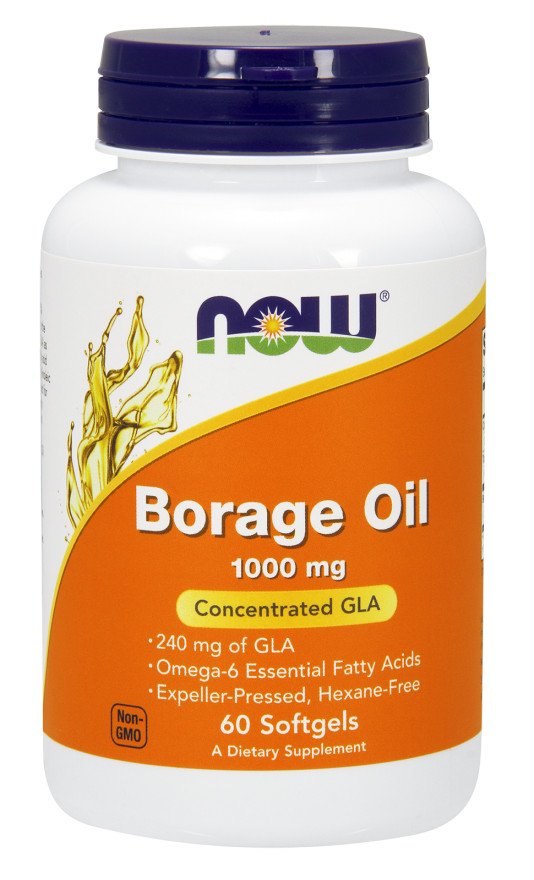 Borage Oil, 1000mg - 60 softgels