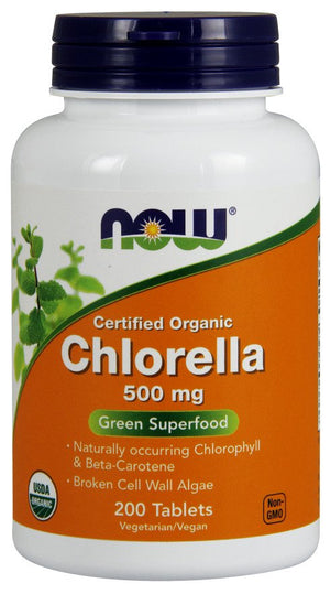 chlorella 500mg organic 200 tablets