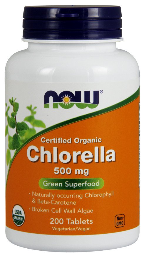 Chlorella, 500mg Organic - 200 tablets