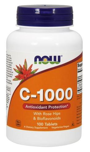 Vitamin C-1000 with Rose Hips & Bioflavonoids - 100 tablets