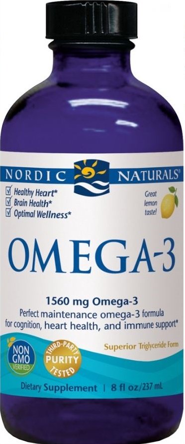 Omega-3, 1560mg Lemon - 237 ml.
