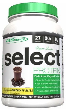 select protein vegan series chocolate bliss 918 grams