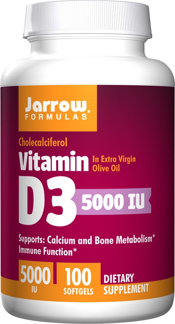 Vitamin D3, 5000 IU - 100 softgels