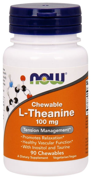 l theanine with inositol and taurine 100mg 90 chewables