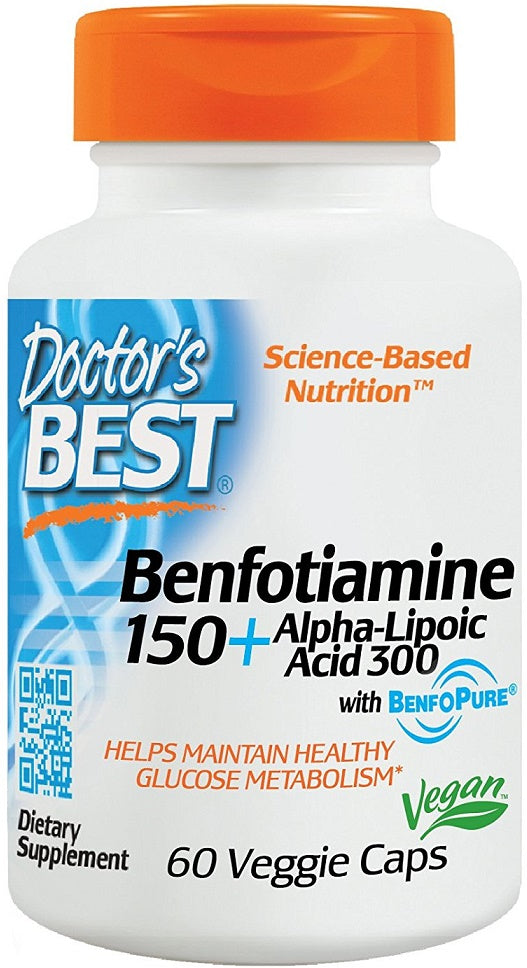 Benfotiamine 150 + Alpha-Lipoic Acid 300 - 60 vcaps