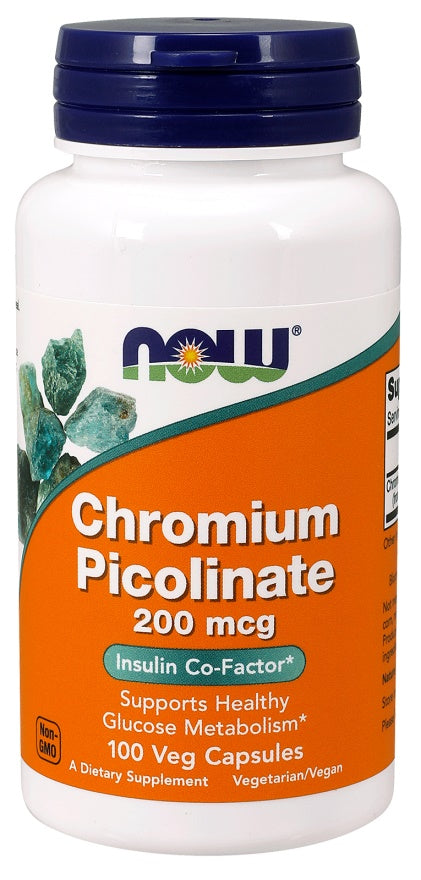 Chromium Picolinate, 200mcg - 100 vcaps