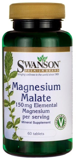 magnesium malate 150mg elemental magnesium 60 tablets