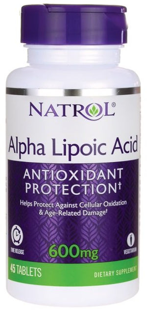 alpha lipoic acid time release 600mg 45 tablets