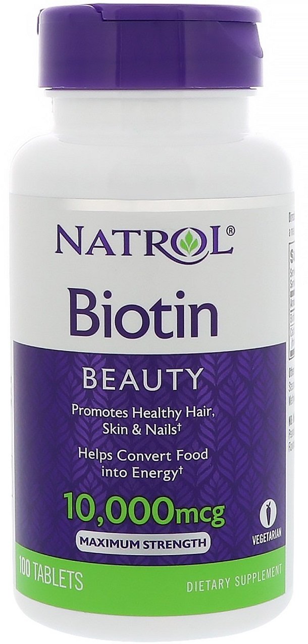Biotin, 10000mcg - 100 tablets