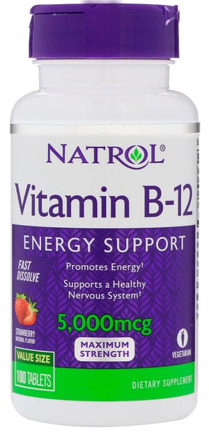 vitamin b 12 fast dissolve 5000mcg 100 tablets