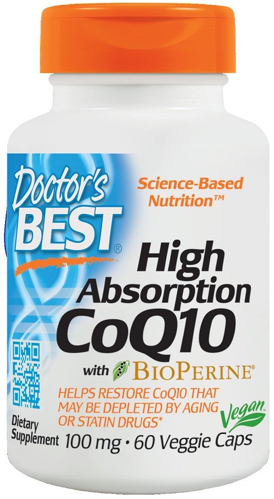 High Absorption CoQ10 with BioPerine, 100mg - 60 vcaps