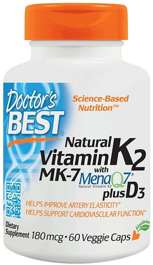 natural vitamin k2 mk7 with menaq7 plus d3 180mcg 60 vcaps