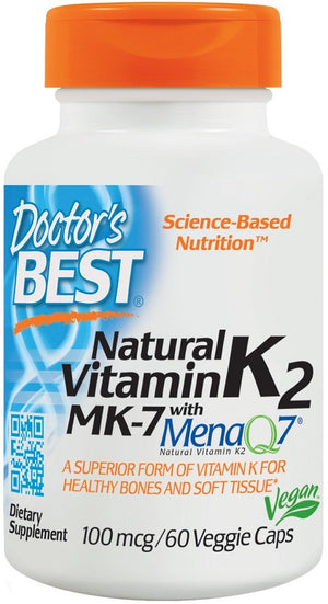 natural vitamin k2 mk7 with menaq7 100mcg 60 vcaps