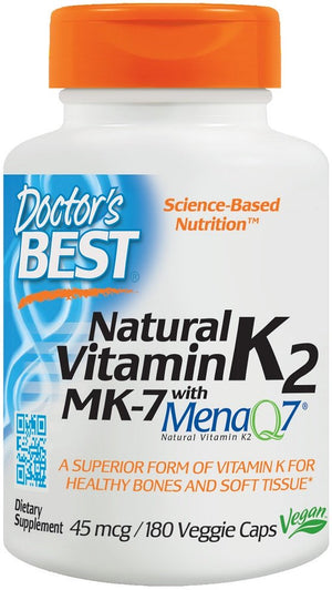 natural vitamin k2 mk7 with menaq7 45mcg 180 vcaps