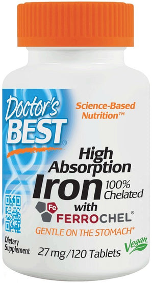 high absorption iron 27mg 120 tablets