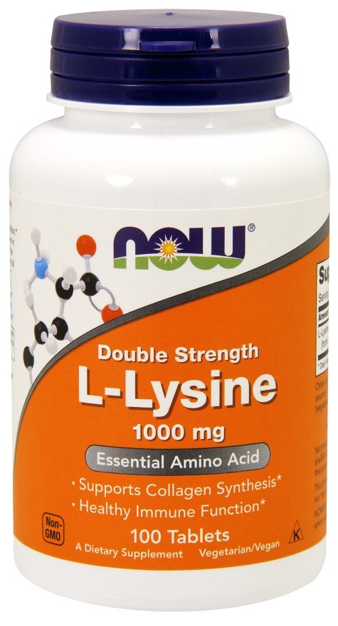 L-Lysine, 1000mg - 100 tablets