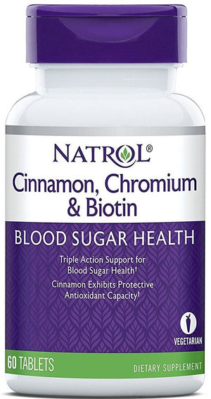 cinnamon chromium biotin 60 tablets