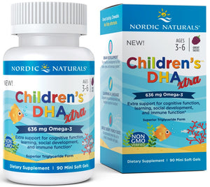 childrens dha xtra 636mg berry punch 90 softgels