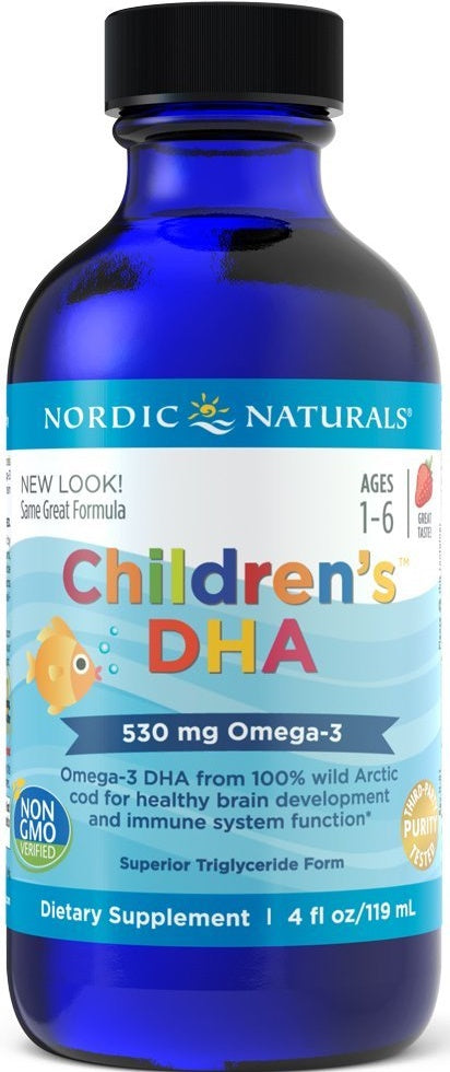 Children's DHA, 530mg Omega-3 (Strawberry) - 119 ml.